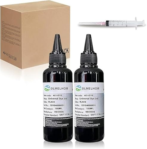 Tintenpatronen-Set für HP 61 60 62 63 564 920 901 902 932 933 934 940 950 951 952 94 95 96 Tintenstrahldrucker CISS CISS System, 2 Flaschen, 200 ml