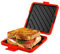 Microwave Toastie Maker, Microwave Sandwich Toaster, No Electricity/Wireless/Nonstick Sandwich Maker, Heatwave Technology Rapid Heating Toastie Sandwich Maker for Cooking Delicious Breakfast (Red)