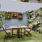 HAIKUS Tenda a Vela Ombreggiante Rettangolare 4x5 m, Traspirante, Tela Telone Telo Ombreggiante 5x4 m, Tenda da Sole per Esterno, Giardino, Terrazzo, Grigia Chiara