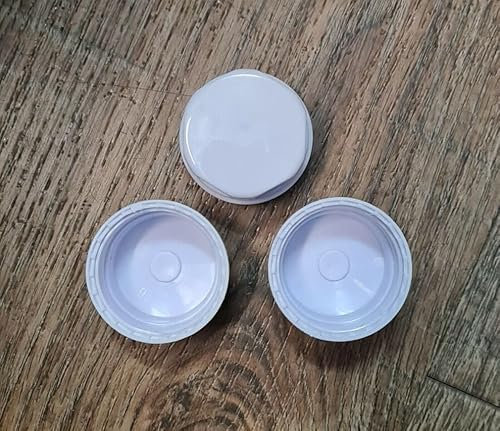 TC Thermostatic Radiator Valve TRV Plastic Decorators Screw Cap for Radiator Valve White x 3