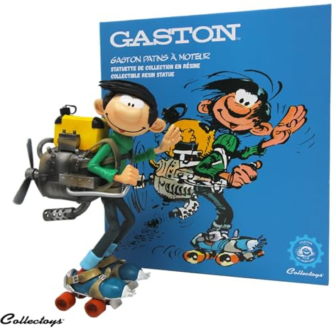Plastoy Gaston Lagaffe Figur Gaston Erfindung elektrische Rollschuhe - Kunstharz - 18 cm