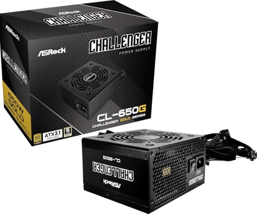 ASRock Steel Legend SL-650G, alimentatore ATX, 650 W, certificato Gold 80+