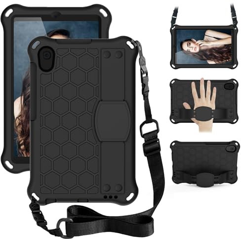 Funda para tableta Compatible con funda Compatible with tableta Huawei MediaPad M5 Lite de 8 pulgadas Compatible with niños, cubierta protectora con asa protectora a prueba de golpes y EVA ligera y re