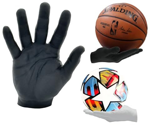 Hand Wandhalterung für Bälle | Wand Halterung Ball Deko Ablage Schlüssel Schmuck Ballhalter Wandhalter Basketball Fußball Volleyball Golfball Tennisball Handhalt (2er-Set Links+Rechts, Weiß)