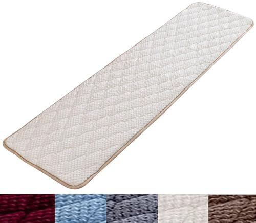 PLCIVSA Bankkissen Bankauflage Outdoor/Drinnen Sitzpolster Sitzbank Bankpolster Banke Kissen Kissenauflage Unterseite Antirutsch, Waschbar Abnehmbare(Beige,40x200cm)