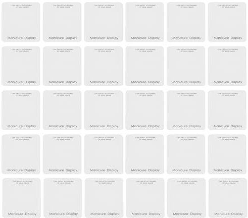 Outanaya 40pcs Nail Art Display Cards for Press-On Nails Thick Manicure Supply with Display Holder
