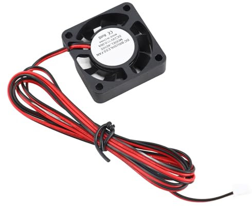 TOOLSGO - Ventiladores de refrigeración para placa base (2 unidades, 40 x 40 x 10 mm, CC 24 V, 1,4 W, 0,06 A), accesorios para impresora 3D compatibles con Ender 3/3Pro para una