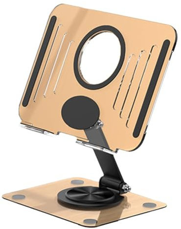 Agwuoetr Tablet Stand Folding Adjustable Desk Holder Transparent Acrylic Tablet Bracket Easy Install Black