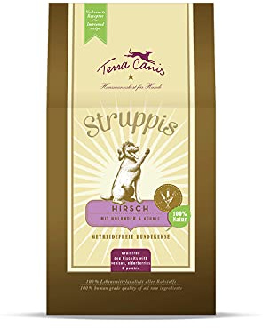 Terra Canis Wild mit Holunder & Kürbis, Struppis Hundekekse, 375g | 100% Lebensmittelqualität aller Rohstoffe, schonend gebackene Hundekekse, ideal als Belohnung, getreide- und glutenfrei