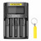NITECORE UMS4 Chargeur de Batterie Rapide Intelligent QC 4 emplacements pour Li-Ion/IMR/LiFePO4/Ni-MH/Ni-Cd