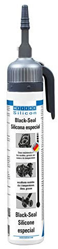 WEICON Black-Seal | 200 ml | Adhesivo de silicona para sellado de tanques de motor | Resistente al calor | Negro