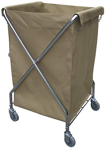 Chiner - Carro Lavandería 220L | Acero Inoxidable | Nylon y Poliéster Resistente | 4 Ruedas Giratorias | Plegable, Material: Nylon