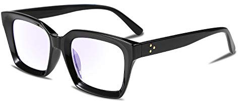 FEISEDY Lesebrille mit Blaulichtfilter Damen Computer Brille Herren Quadratisches Brillen B2479