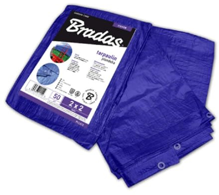 2 m x 2 m Abdeckplane wasserdicht Regen Cover stark leicht Bodenplane blau