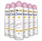Dove, Deodorante Spray Talc Soft, con 1/4 Crema Idratante, Fragranza di Talco, Antitraspirante, Senza Alcool, Pelle Asciutta Fino a 48 Ore, Deodorante Uomo e Donna, 6 Pezzi da 150 ml
