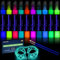 HOMY ARTY Nachtleuchtende Farben 10×30ml, 3D Wasserfest Textilfarbe Farbe, glow in the dark Farben, Fluoreszierende Farbe DIY Stofffarben Klebestift für Kindermalerei, Leinwand Textil
