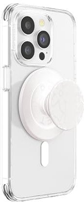 PopSockets Phone Grip Compatible with MagSafe, Adapter Ring for MagSafe Included, Phone Holder, Wireless Charging Compatible - Horchata