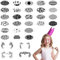 SRIZIAN 30 Stück Gesichtsmalerei Schablonen, Wiederverwendbare Gesichtsfarbe, Tattoo-Schablonen für Gesicht und Körper, Kinder Party Urlaub Halloween Make-up