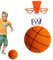 Eteslot Silent Basketball, lautloser Basketball, Mute Ball Basketball, Soft Basketball Indoor Mute Soft Foam Ball, Leichter Silent Basketball Für Heimspiele (mit Korb)