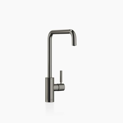 Dornbracht META Square Küchenarmatur, Einhebelmischer, Ausladung 235mm, für Spül-/Profibrause, 33826861-99, Farbe: Dark Platinum gebürstet