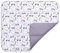 BONKY® Wickelauflage 85x72 cm - aus hautfreundlicher Baumwolle - Wickelunterlage mit rutschfeste Unterseite - Baby Wickeltischauflage - Mega weich und angenehm - Made in EU - Waschbär