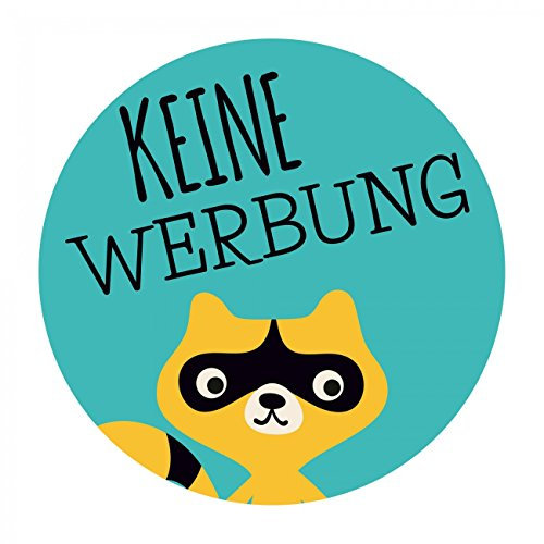 banjado® Keine Werbung Aufkleber Briefkasten/Aufkleber Keine Werbung wetterfest & UV-beständig/Sticker keine Werbung mit Motiv/Keine Werbung Aufkleber lustig
