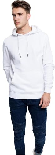 Urban Classics Herren Basic Sweat Hoody Kapuzenpullover, per Pack Weiß (White 220), Large (Herstellergröße: L)