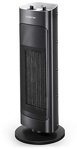 TROTEC Termoventilatore in ceramica TFC 20 E con 2 livelli di riscaldamento (1.000 W/2.000 W), oscillazione a 80°