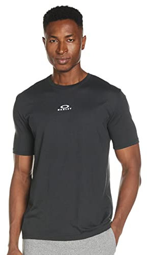 Oakley Herren Bark T-Shirt, Kurzärmelig Hemd, Blackout, Klein