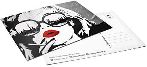 Kunstbruder Red Lips München 3er Postkarten-Set in versch. Motiven by (div. Motive)- Street Art Banksy Skyline Postkarten Din A6 14,8x10x5cm