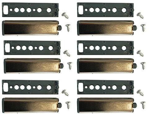 Dekati Komplett-Set: 6 Stück Push to Open-System Türöffner Druck-Schnapper Puffer mit Gummi-Spitze für grifflose Öffnung von Türen und Klappen