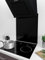MyAppliances ART28397 60cm Angles Black Glass Duo Eco Hood and Splashback