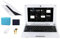 FANCY CHERRY® 10 pulgadas 8 Go Android Laptop Netbook Laptop Ultrabook Clavier Français Cámara WiFi HDMI Netflix Youtube (Bolsa Para Laptop + Souris + Souris + auriculaire)