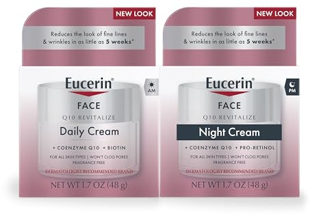 Eucerin Q10 Anti-Flecken-Gesichtscreme, Tagescreme und Nachtcreme, 50 ml, 2 Stück
