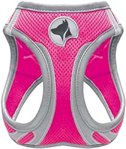 Croci Pettorina per Cani Hiking Reflective, Misura L, colore fuxia