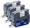 3x XemaX Kompatibel TZe-151 Schriftband Ersatz für Brother P-Touch Bänder 24mm Brother TZe-151 Schriftbänder für Brother PT-D600 E500 E550W H500 P750W P900 P950W P700 P710BT, Schwarz auf Transparent