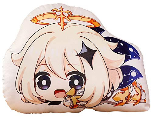 Anime-Plüsch-Wurfkissen Klee/Keqing/Paimon/Venti/Hu Tao/Zhongli Gefülltes Plüschtier Anime-Spiel-Wurfkissen Weiches gefülltes Kissen-Geschenk für Bed Sofa