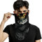 ShopINess Unisex Bandana Gesichtsmaske Schal Gesicht mit Ohrschlaufen Rave Sturmhaube Hals Gamaschen Staubtuch Waschbare Wind Motorrad Maske - Totenkopf (Karten)