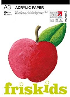 Friskids ids Acrylic Pad 190gsm 10sheets A3, White