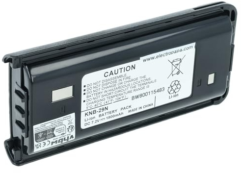 vhbw Akku Ersatz für Kenwood KNB-30 | KNB-30A, KNB-30N, KNB-53, KNB-53N, KSC-31, KSC-35 für Funkgerät, Walkie Talkie (1800mAh, 7,4V, Li-Ion)