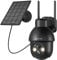 ANRAN 2K HD Überwachungskamera Aussen Akku Solar, Kabellose Überwachungskamera WLAN mit Spotlight, AI-Bewegungserkennung und Alexa-kompatibel, Farbige Nachtsicht, 2 Wege Audio, Q3 Pro Schwarz