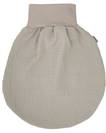 Lilakind“ Baby Musselin Strampelsack | Kleinkind Musselin Schlafsack | Made in Germany Sand Gefüttert Gr. M
