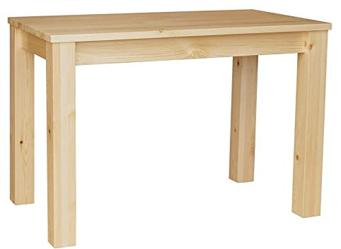 Esstisch Restaurant Tisch MASSIV Kiefer Holz - NEU VERSCHIEDENEN GRÖSSEN Unbehanelt (80 x 100)