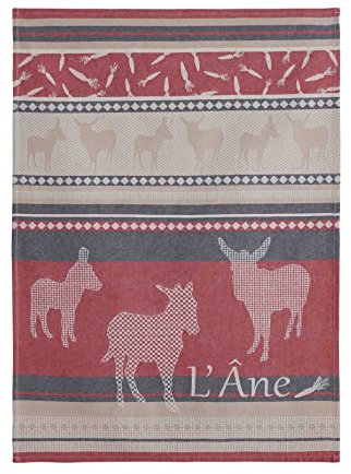 Coucke Le Anes French Cotton Jacquard Handtuch, 50,8 x 76,2 cm, 100% Baumwolle
