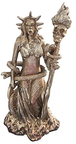Mengmen Griechische Göttin weiße Zauberin Figur Hekate Nekromancy Gottheit heidnische Statue A