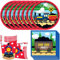 MEZHEN Zug Partygeschirr Train Kindergeburtstag Deko Zug Geburtstag Party Geschirr Auto Pappteller Becher Servietten Partygeschirr Tischdeko
