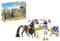 Playmobil 71355 Zoe & Blaze avec Parcours d'obstacles - Horses of Waterfall - avec 1 Cheval et 1 Personnage - fabriqué avec Plus de 80% de matériaux recyclés ou biosourcés en Moyenne. Dès 5 Ans