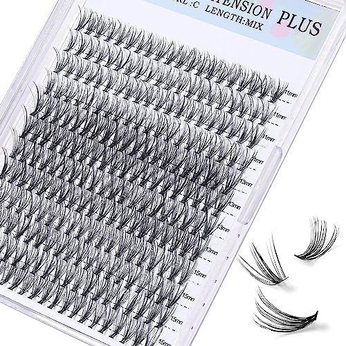 MAGEFY Individuelle Cluster Künstliche Wimpern 240stck 30D 11-15mm DIY Cluster Wimpern Einzelne Lashes Wimpernbüschel Wiederverwendbar für Anfänger (30D, C-11-15mm)
