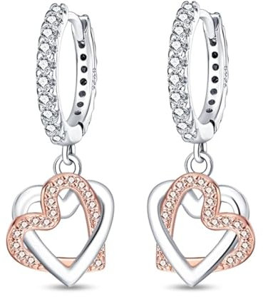 QIKAOLA Silber Ohrringe für Frauen S925 Sterling Silber Creolen Ohrringe Huggie Ohrringe