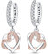QIKAOLA Silber Ohrringe für Frauen S925 Sterling Silber Creolen Ohrringe Huggie Ohrringe